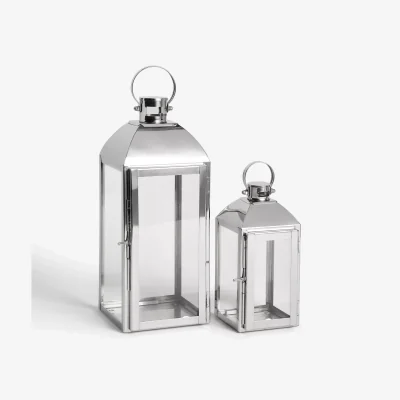 John Lewis John Lewis & Partners Bloomsbury Lantern Candle Holders, Set of 2