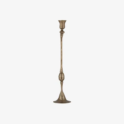 John Lewis nkuku Chaipat Candlestick, Antique Brass, Medium