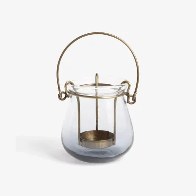 John Lewis John Lewis & Partners Croft Outdoor Hurricane Tealight Candle Holder, H10 cm