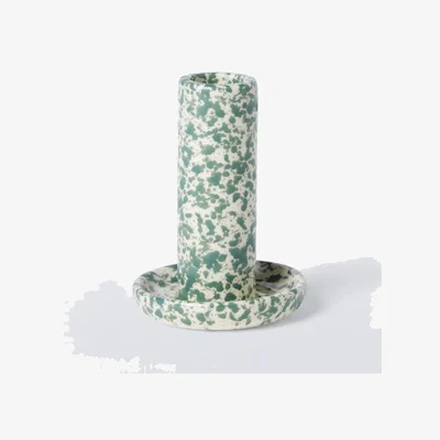John Lewis John Lewis ANYDAY Speckle Dinner Candlestick Holder, Green