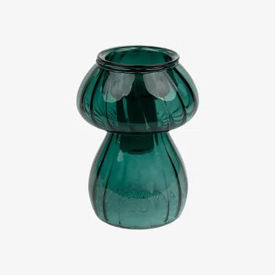 John Lewis Talking Tables Mushroom Glass Candle Holder, Green