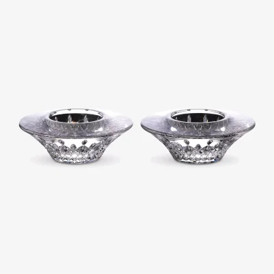 John Lewis Waterford Crystal Lismore Cut Glass Votive Candle Holders, Set of 2