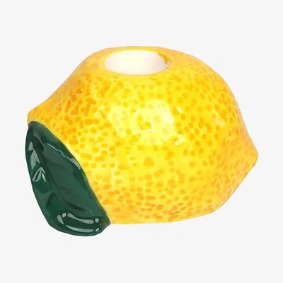 John Lewis Talking Tables Lemon Ceramic Candle Holder