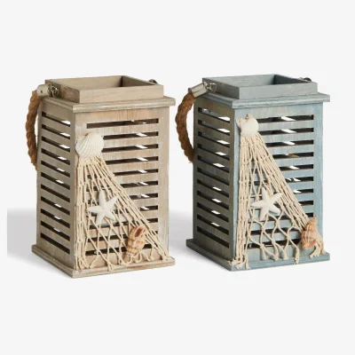 John Lewis John Lewis & Partners Fish Net Lantern Candle Holder, Assorted