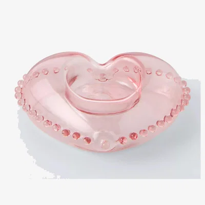 John Lewis John Lewis Archive Heart Tealight Holder, Pink