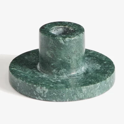 Kave Home Zalvori green marble candle holder 5cm