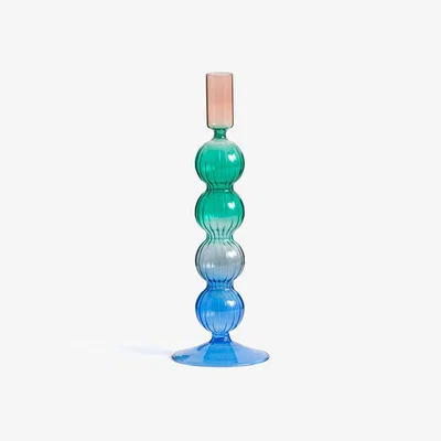 La Redoute Chilava 26.5cm High Coloured Glass Candlestick