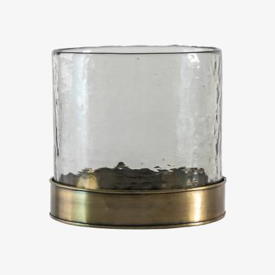 La Redoute 22cm Bronze Hurricane Candle Holder