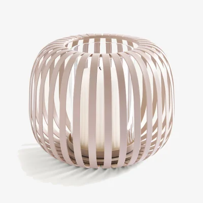 La Redoute Stripi Steel Tealight Holder, Height 17cm