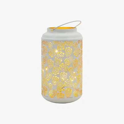 La Redoute 24cm White Pinecone LED Lantern