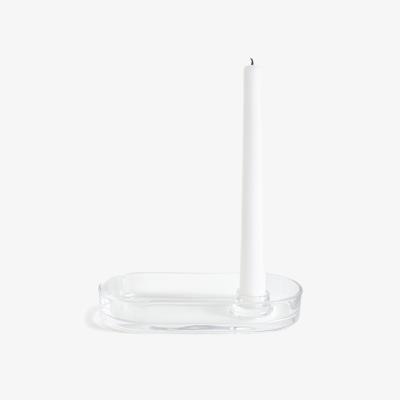 La Redoute Set of 2 Sila Oval Glass Candle Holders