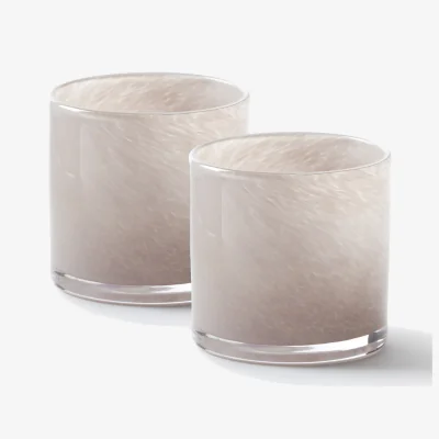 La Redoute Set of 2 Iva Tealight Holders in Coloured Glass