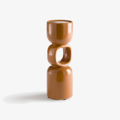 La Redoute Fomea Ceramic Sculptural Candleholder Height 25cm