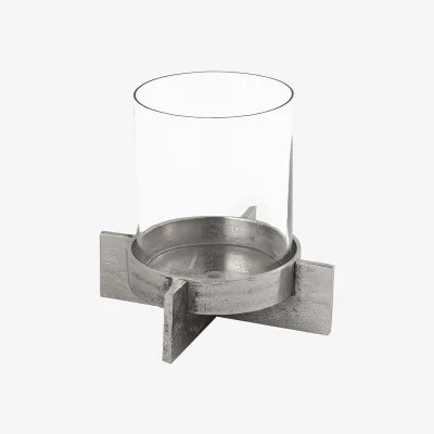 La Redoute 22cm Silver Candle Holder
