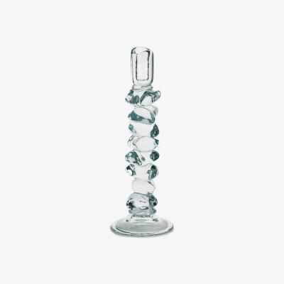 La Redoute Qimera Transparent Glass Candlestick H35cm