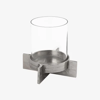 La Redoute 24cm Silver Candle Holder