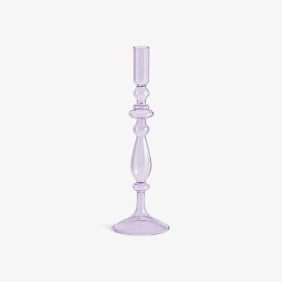 La Redoute Chilava 29cm High Glass Candlestick
