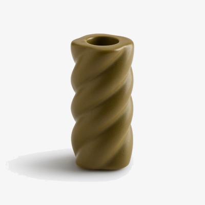 La Redoute Twisted Ceramic Candle Holder H9cm, Vavy