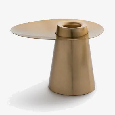 La Redoute Jory Brass Candlestick H8cm