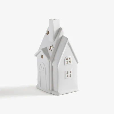 La Redoute Caspar Ceramic House-Shaped Candle Holder
