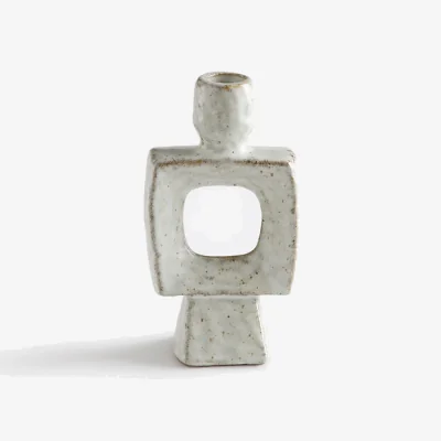 La Redoute Ceral Ceramic Organic Candleholder Height 16.5cm