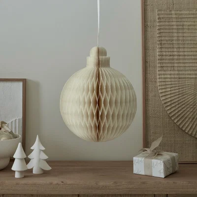Layered Lounge Extra Large Concertina White Paper Bauble