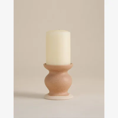 Marks & Spencer M&S Shaped Ceramic Pillar Candle Holder Multi