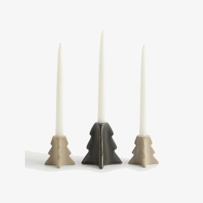 Marks & Spencer M&S Set of 3 Tree Shaped Ceramic Candle Holders - Multi, Multi