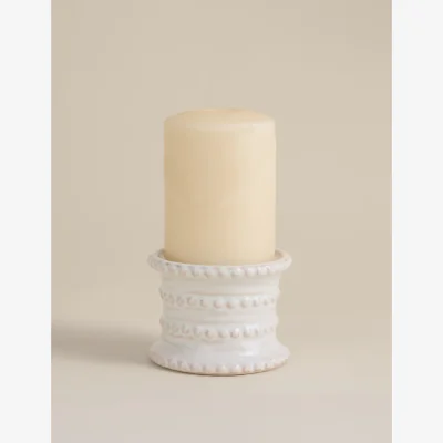 Marks & Spencer M&S Bobble Pillar Candle Holder Neutral