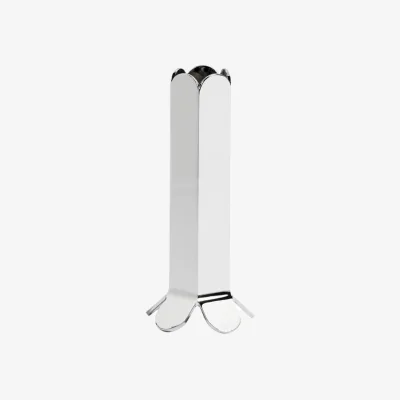 Made in Design Arcs Large Candle stick metal silver / H 13 cm - Hay