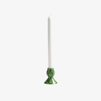 Made in Design Sirene Candle stick ceramic green / Hand-painted - & klevering