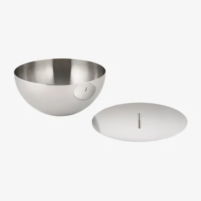 Made in Design Rocc large Ø 20 cm Candle stick metal / Container only (Candle sold separately) - Alessi