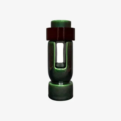 Made in Design Ador Tall Candle stick ceramic green / H 18 cm - RED Edition