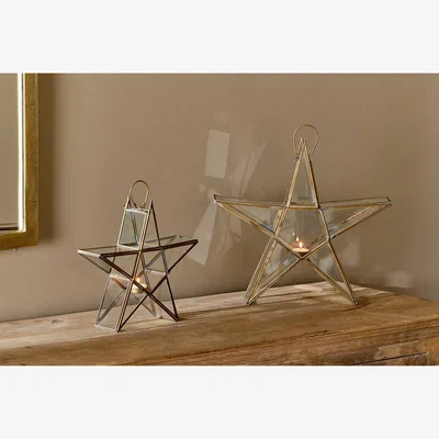 Nkuku Sanwi Standing Star BrassNkukuLANTERNS & T-LIGHTS