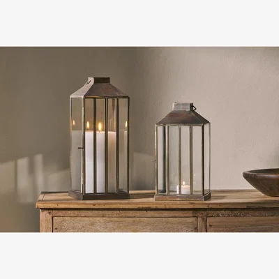 Nkuku nkuku Nampo Lantern | Candles Holders & Lanterns | Aged Antique | Small