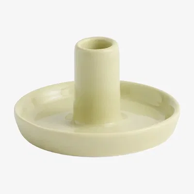 Nordic Nest HAY Disc candleholder Soft pistachio Ø7x4 cm