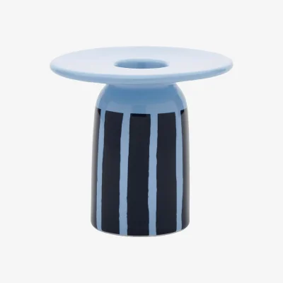 Nordic Nest Marimekko Piccolo candle holder Light blue-petrol 8 cm