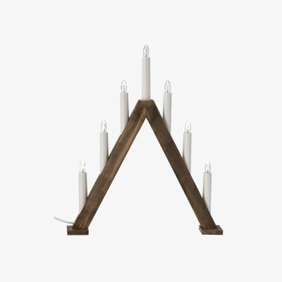 Nordic Nest Scandi Living Nord advent candlestick 40 cm Dark stained