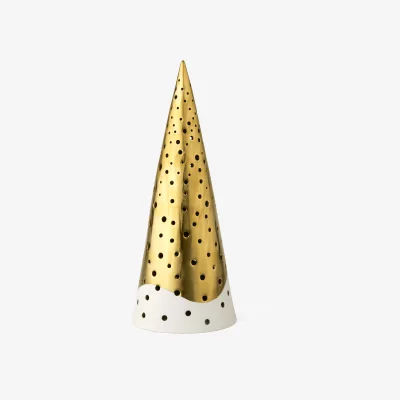 Nordic Nest Kähler Nobili candle holder large Gold-white