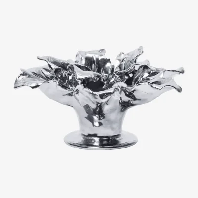 Nordic Nest Ferm Living Holly Leaf candle holder Silver