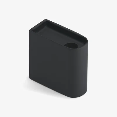 Nordic Nest Northern Monolith candle holder low Black