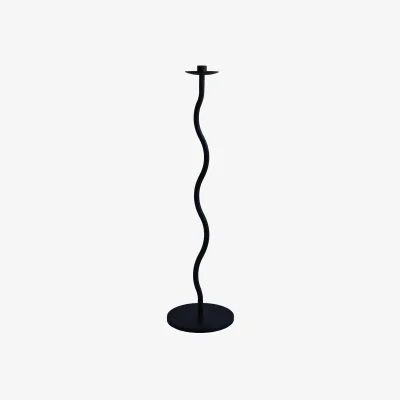 Nordic Nest Cooee Design Curved candle holder 75 cm Black
