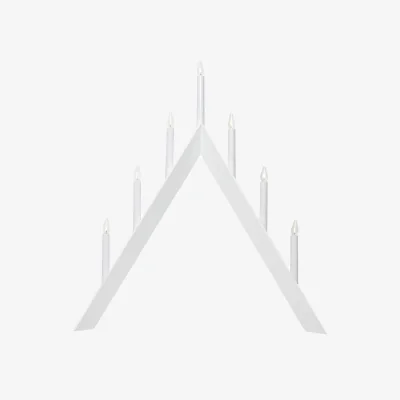 Nordic Nest Arrow candle holders 64.5 cm White