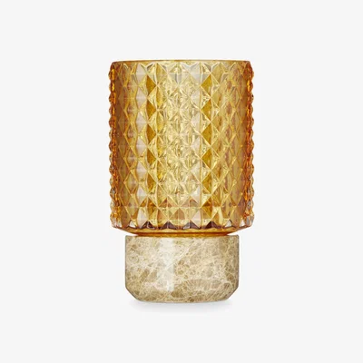 Nordic Nest Design By Us Sons of Marble candle holder Ø9x15 cm Brown-amber