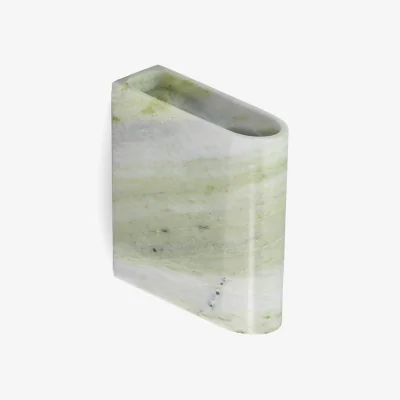 Nordic Nest Northern Monolith candle holder vägg Mixed green marble
