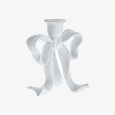 Nordic Nest Lene Bjerre Serafina bow candle holder 19.7 cm White