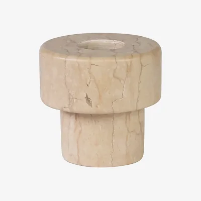 Nordic Nest Mette Ditmer Marble candle holder 5 cm Sand