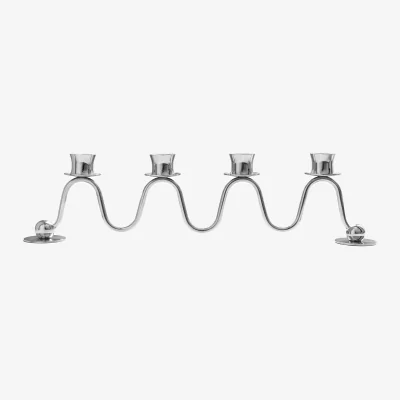 Nordic Nest Hilke Collection Lignano Sabbiadoro Advent candlestick Nickel-plated brass