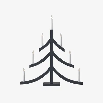 Nordic Nest Star Trading Pagoda candle holder 70 cm Gray