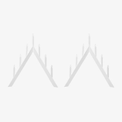 Nordic Nest Star Trading Arrow advent candle holder 645 cm 2-pack - White White